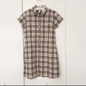 Kid Dress button down 4T Burberry short sleeves